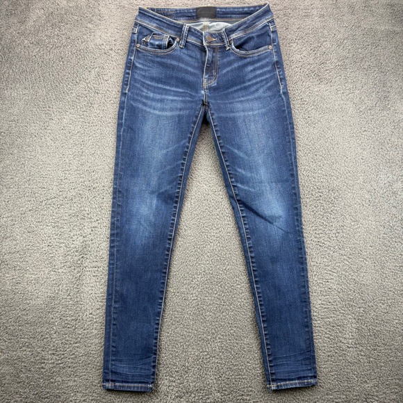 Buckle Black Fit No 53 Ankle Skinny Jeans Women's Size 26 Dark Wash Denim - Picture 1 of 9